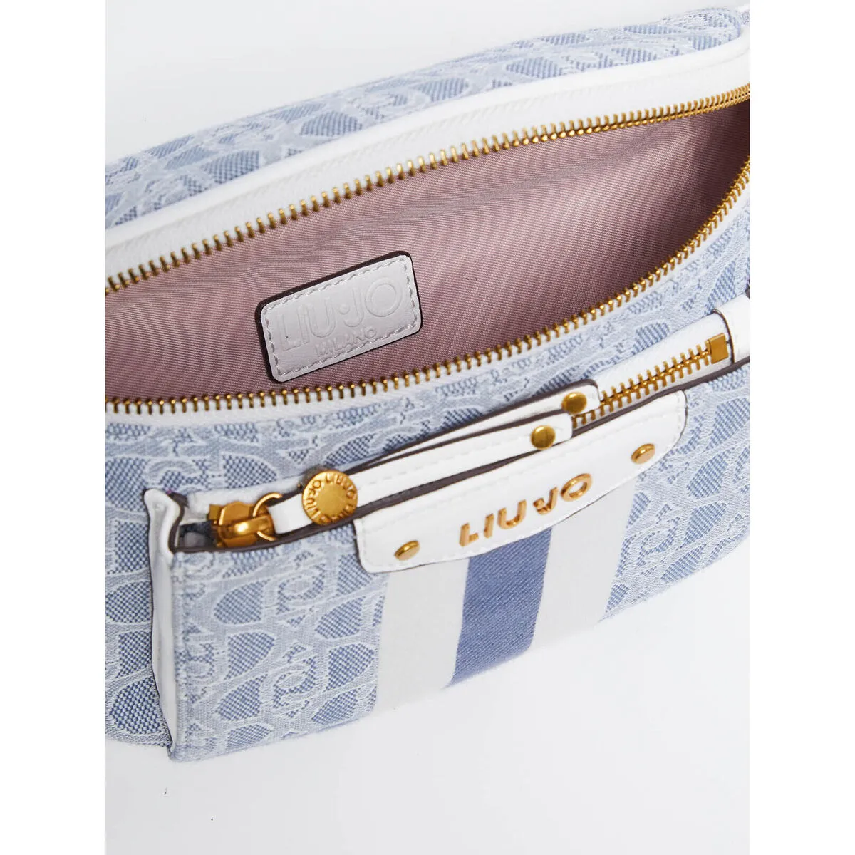 Riñonera jacquard con logotipo