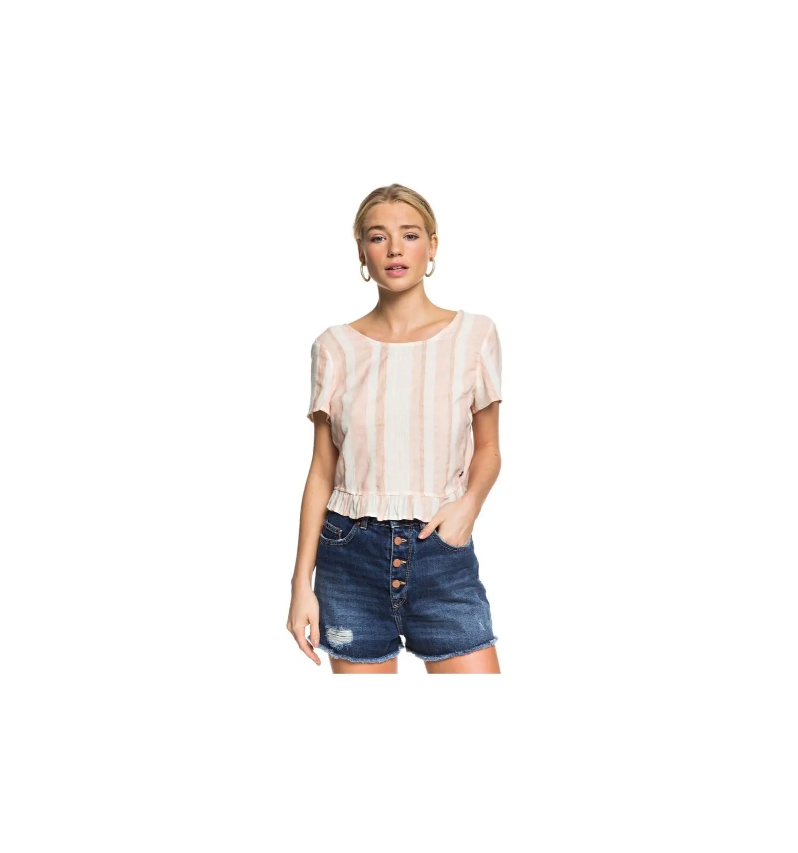 ROXY GHOST AWAY STRIPE IVORY CREAM NAM NAM STRIPES