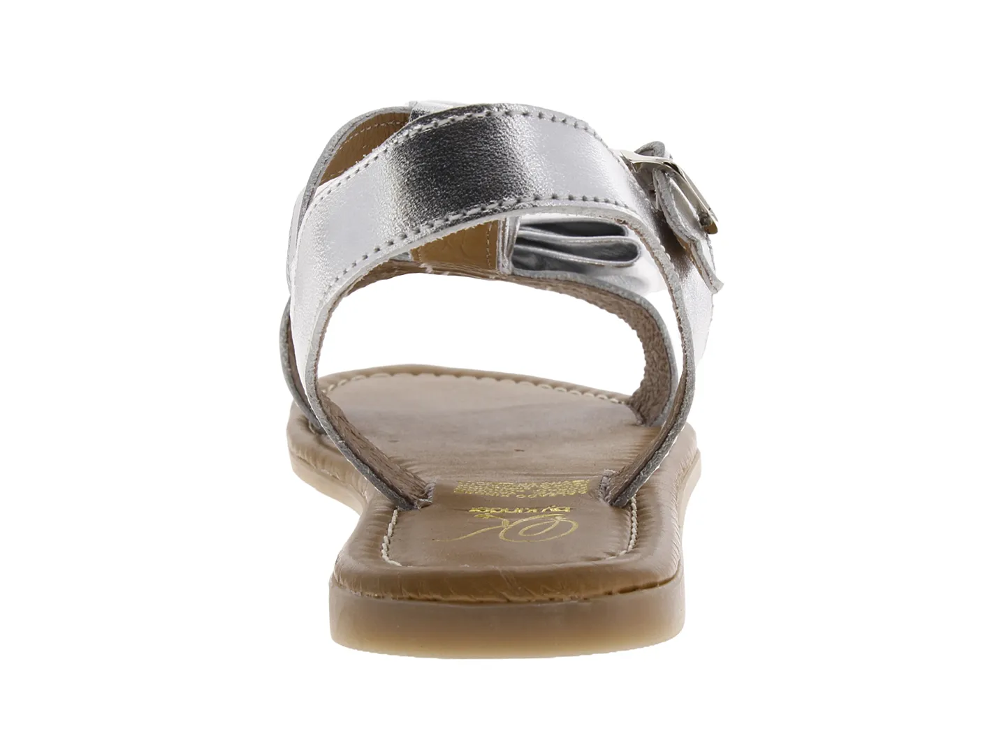 Sandalias Kinder 6420 Plata Para Niña