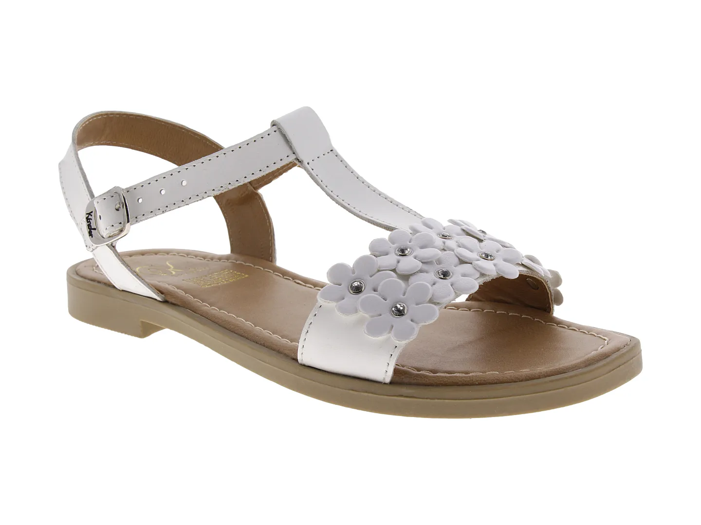 Sandalias Kinder 7503 Blanco Para Niña