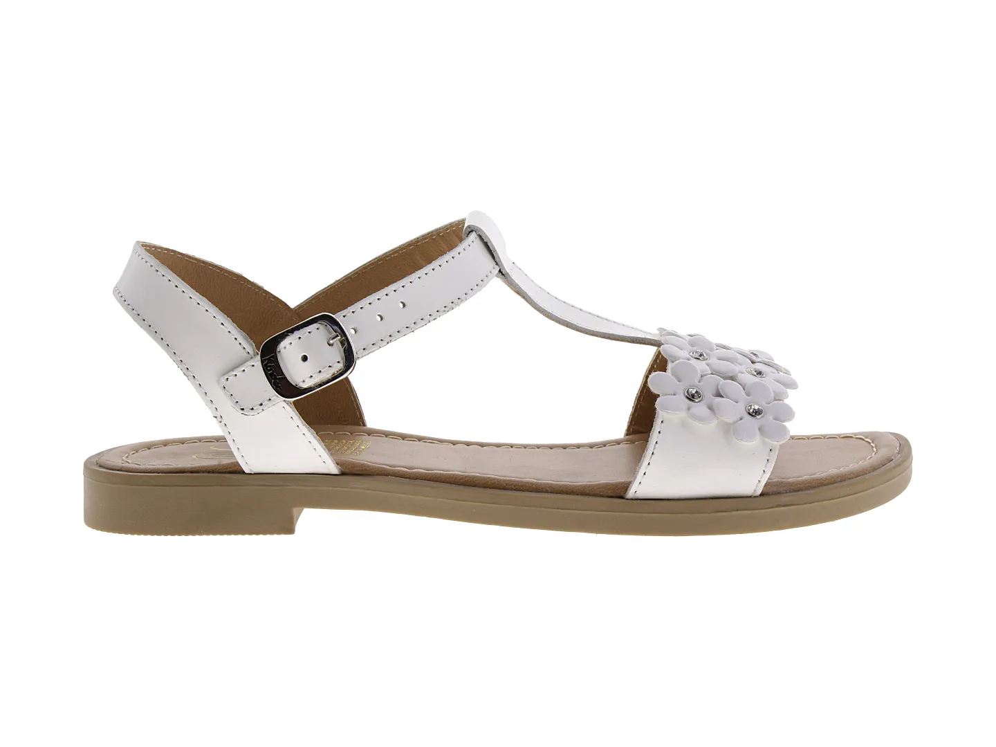 Sandalias Kinder 7503 Blanco Para Niña