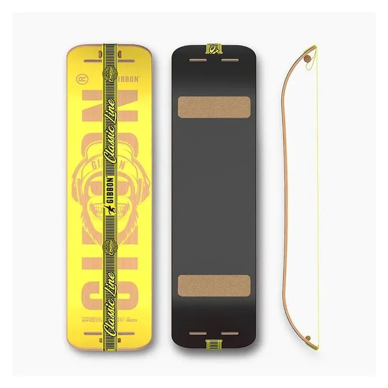 SLACKLINE KIT GIBBON GIBOARD  BONZO CLASSIC (AMARILLO)
