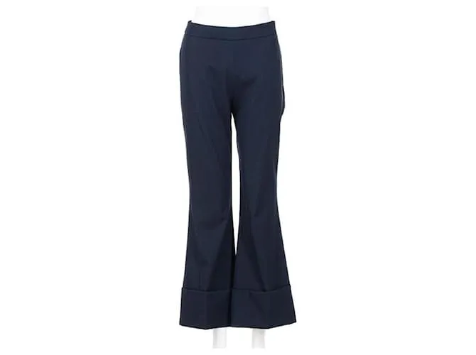 Stella Mc Cartney Pantalones con dobladillo recortado de Stella Mccartney Negro 