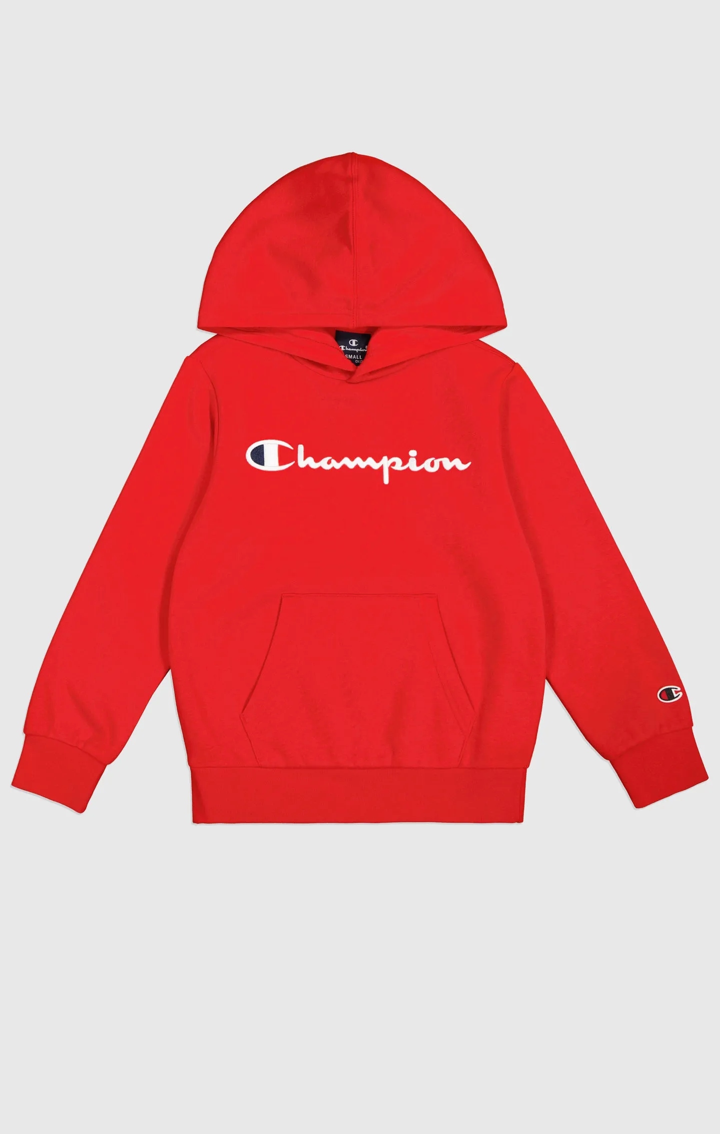 Sudadera de felpa con capucha y logotipo grande para niño
