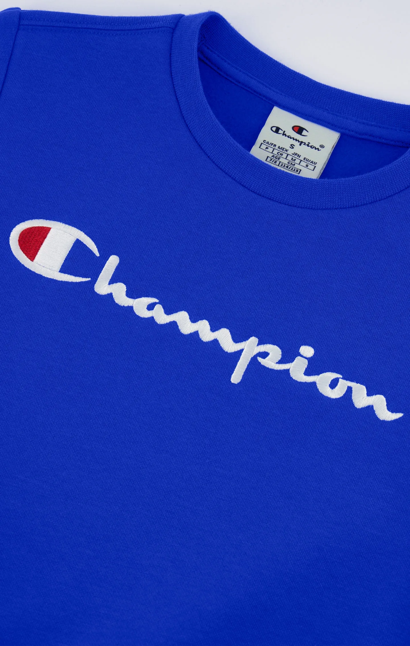Sudadera de felpa y logotipo grande para niño
