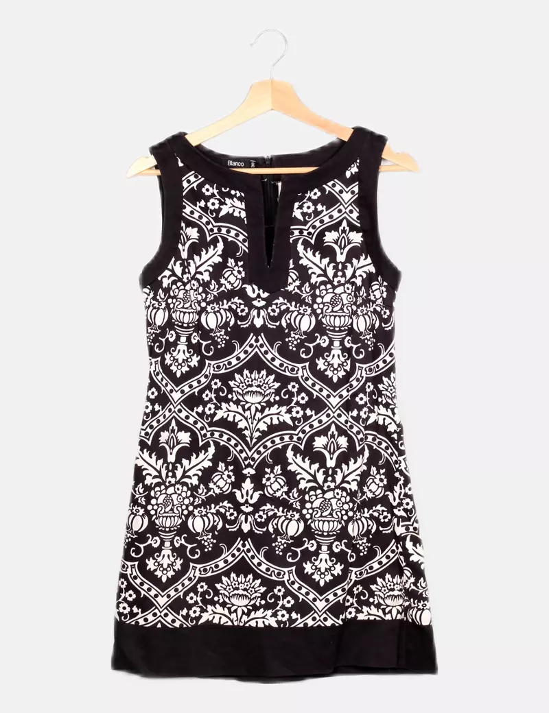 SUITEBLANCO  BLANCO VESTIDO BLANCO ESTAMPADO FLORAL