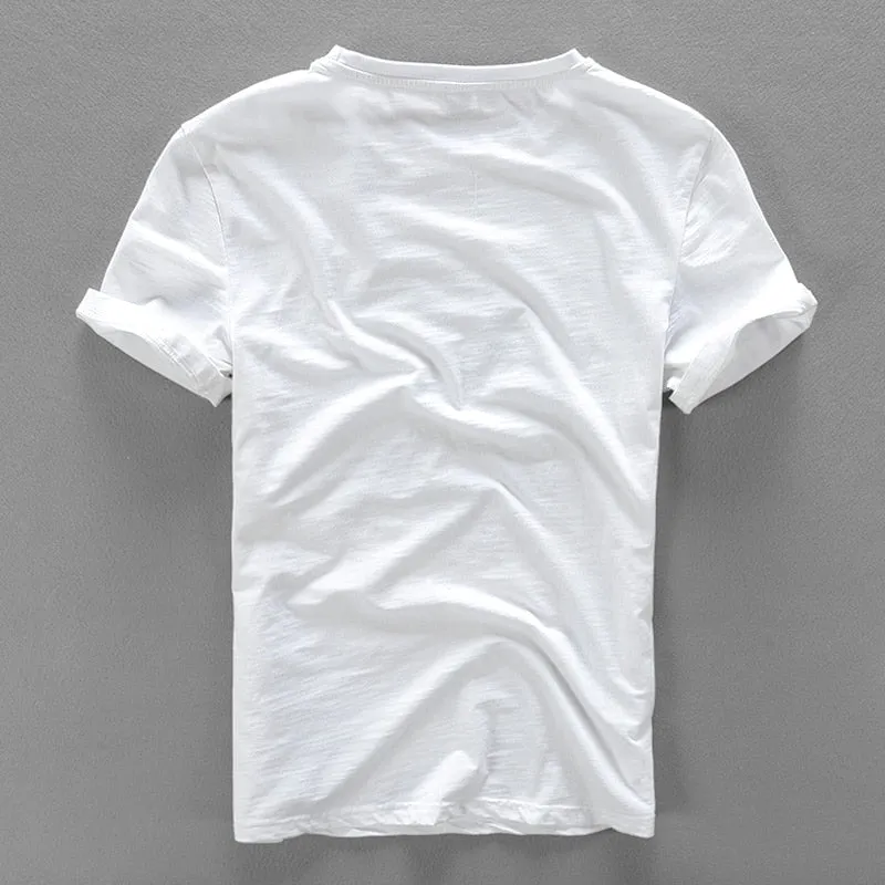 TSHIRT DE LINO PARA HOMBRE CON ESTAMPADO DE RAMA
