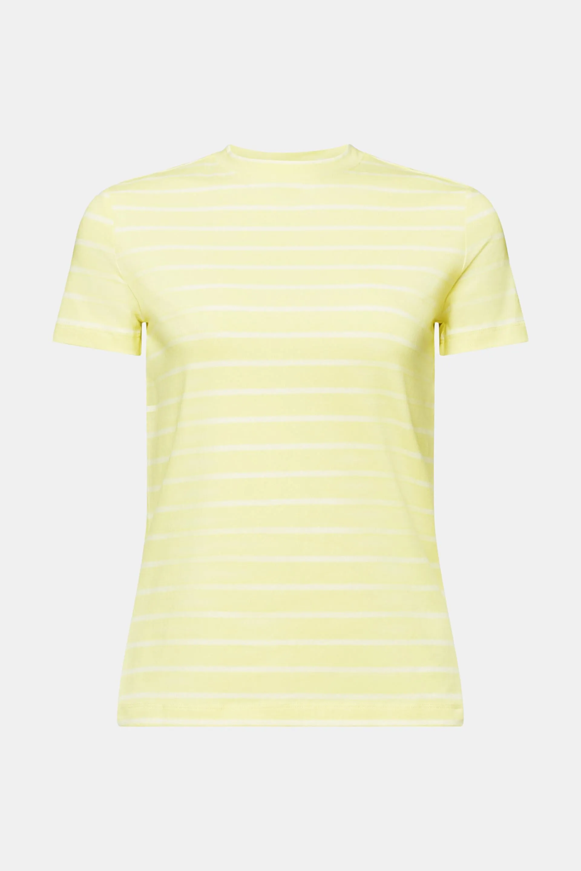 Top de rayas con cuello redondo