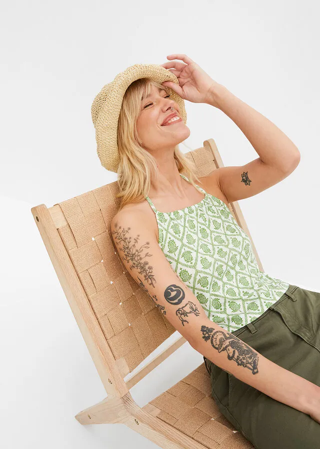 TOP MUSGO MATEBLANCO LANA ESTAMPADO