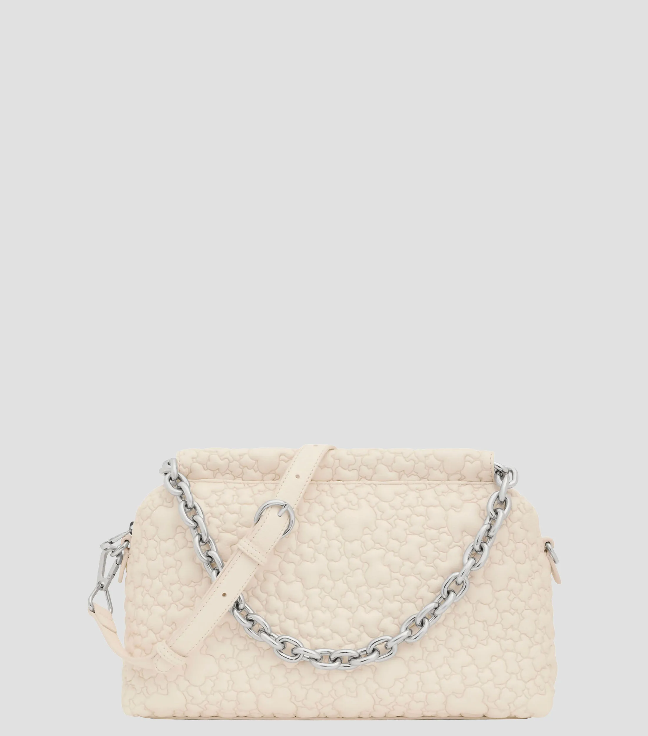 Tous Bolso shoulder Bowling Beige monogram Mujer