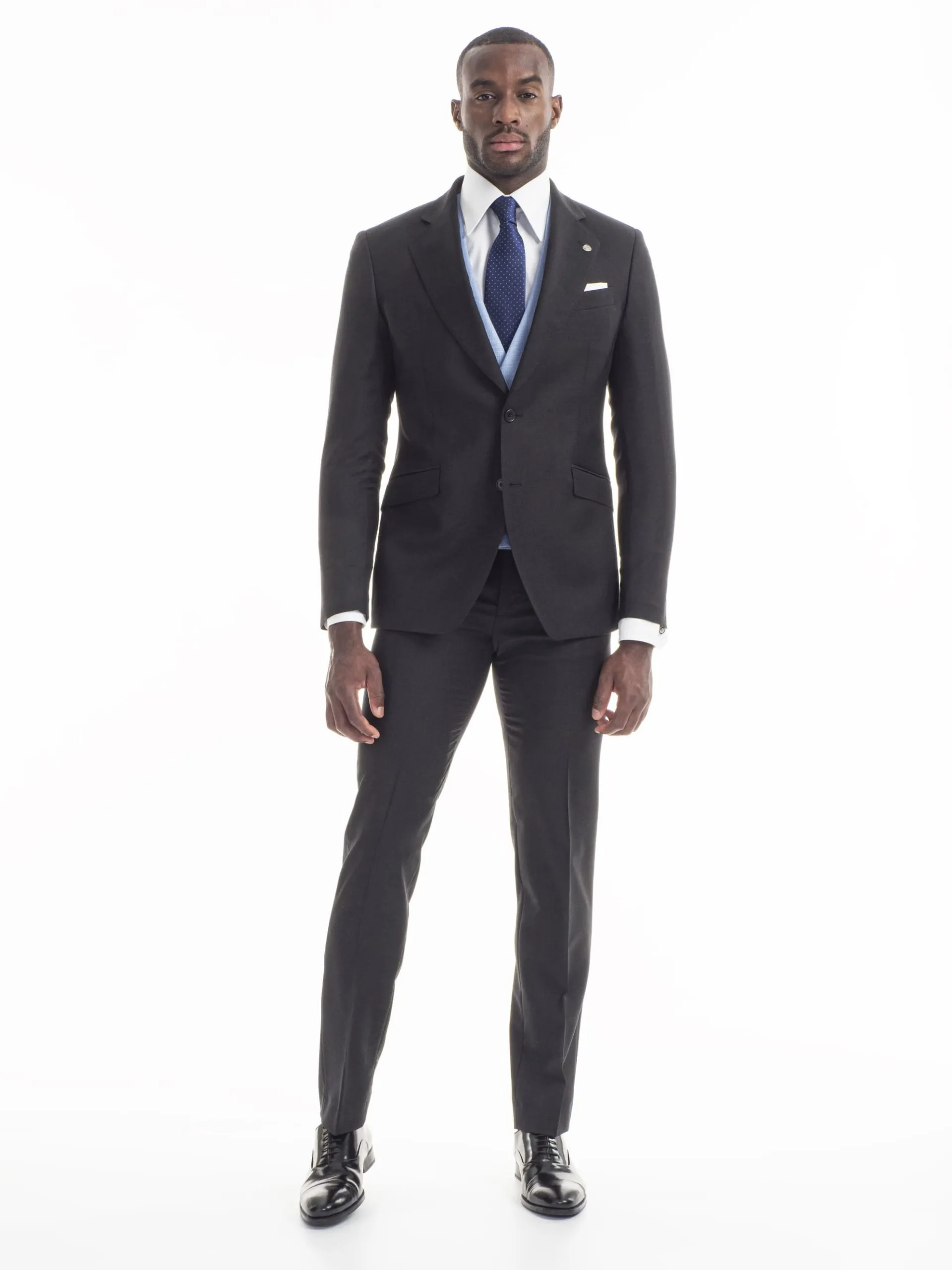 TRAJE CLÁSICO LANA SUPER 130´S GRIS MARENGO