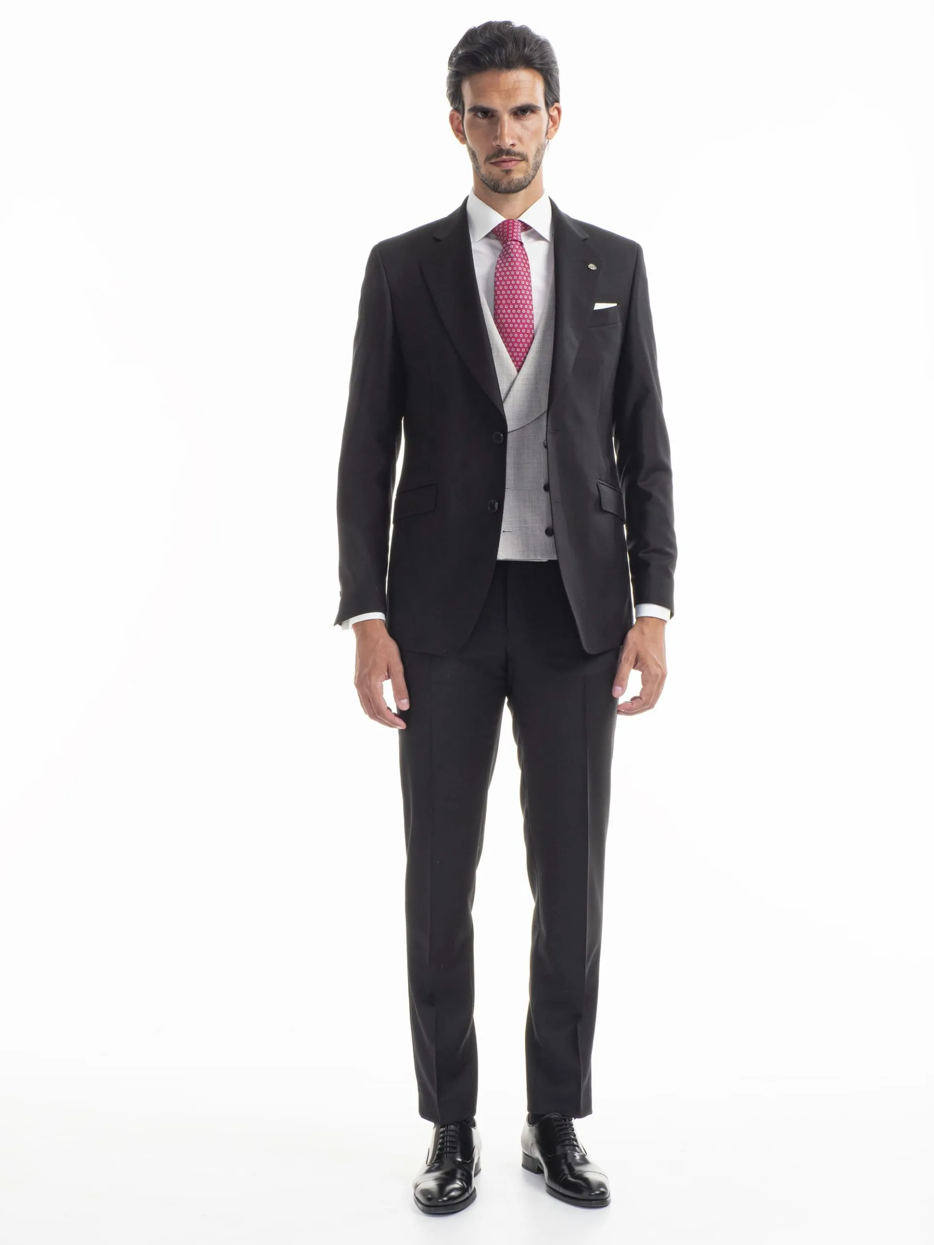 TRAJE CLÁSICO LANA SUPER 130´S NEGRO