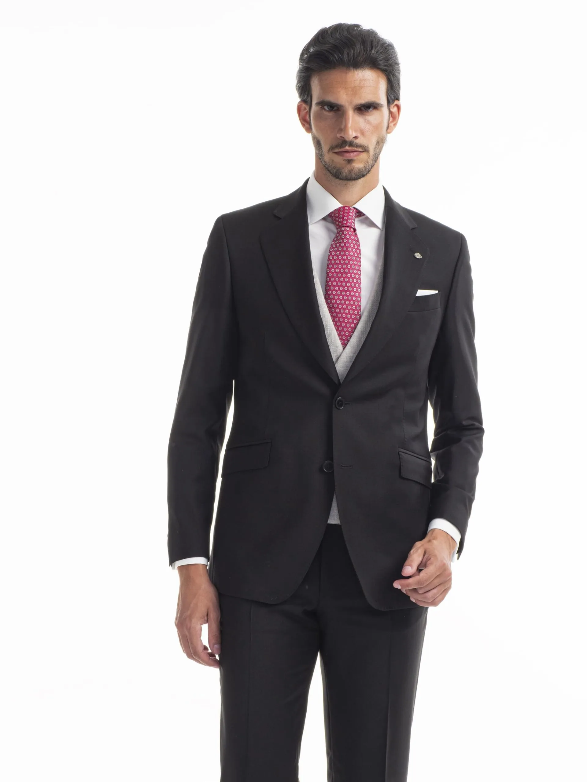 TRAJE CLÁSICO LANA SUPER 130´S NEGRO