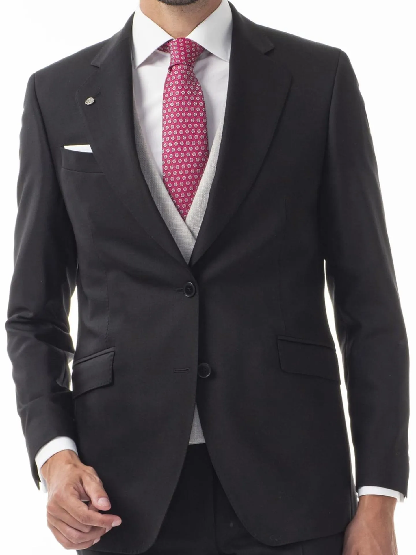 TRAJE CLÁSICO LANA SUPER 130´S NEGRO