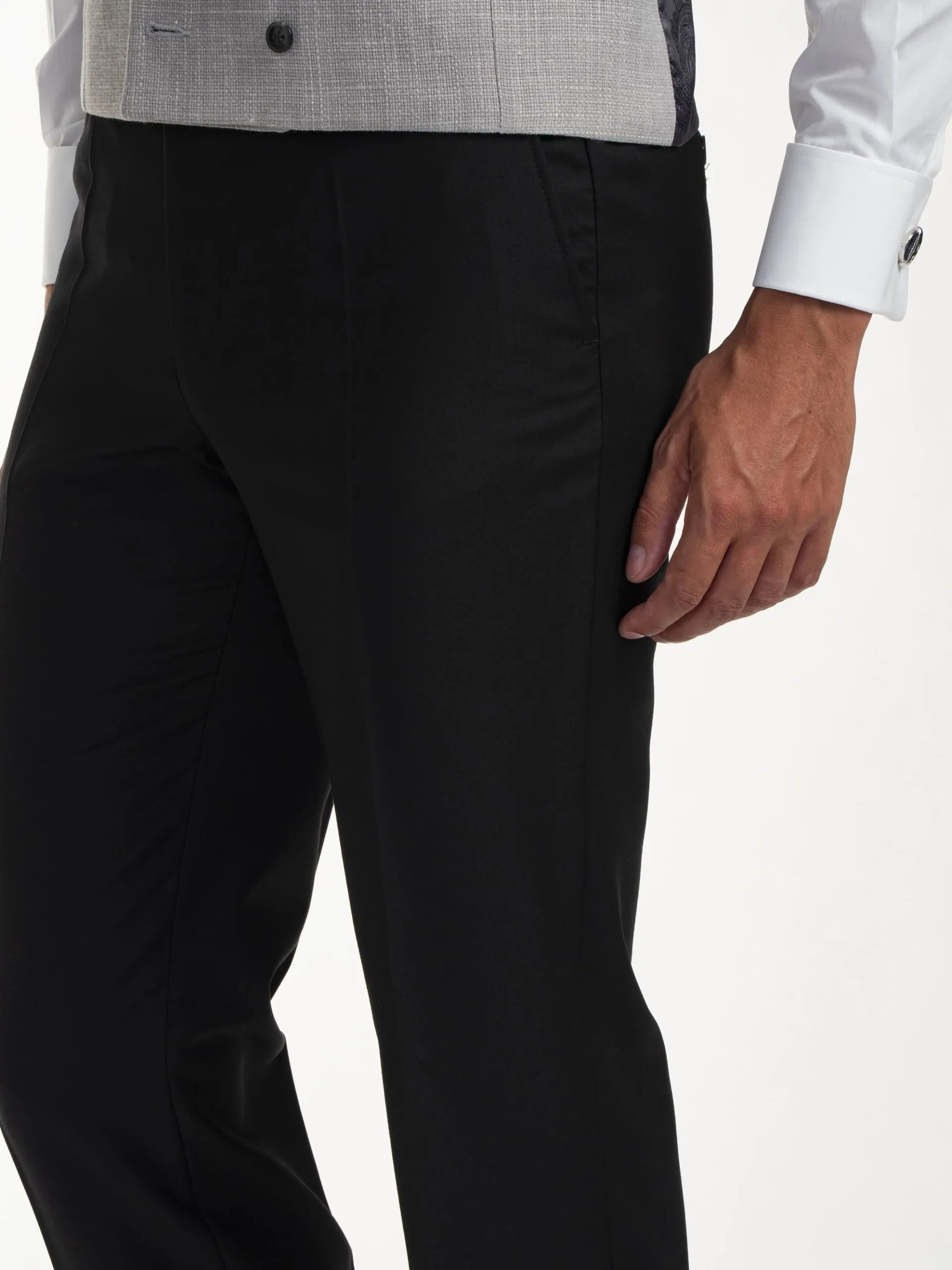 TRAJE CLÁSICO LANA SUPER 130´S NEGRO