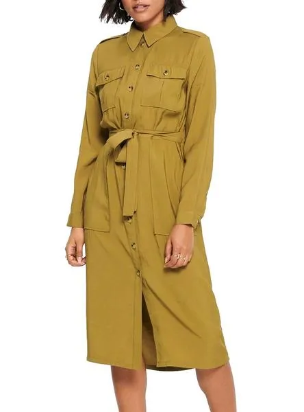 vestido only larya amarillo para mujer