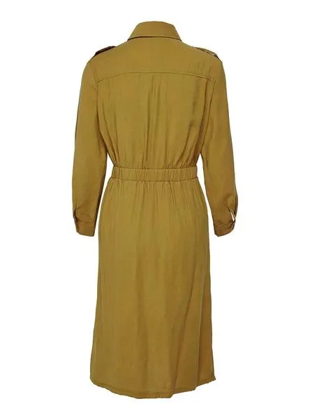 vestido only larya amarillo para mujer