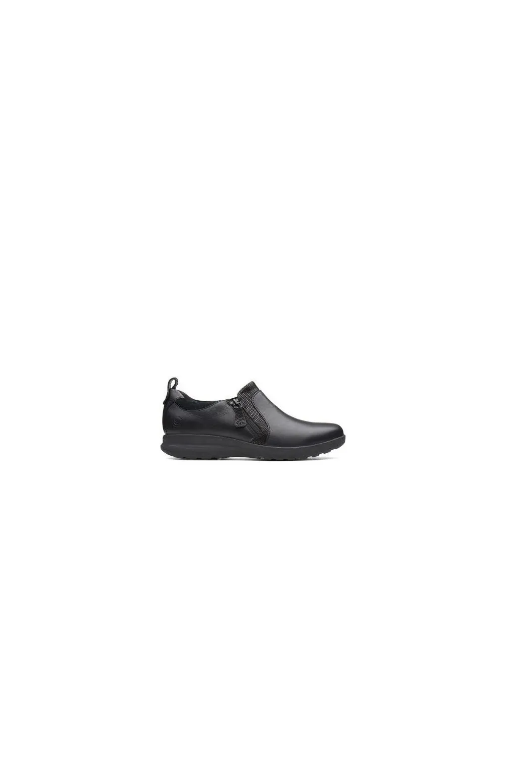 zapatos clarks un dorn zip negro 26137017