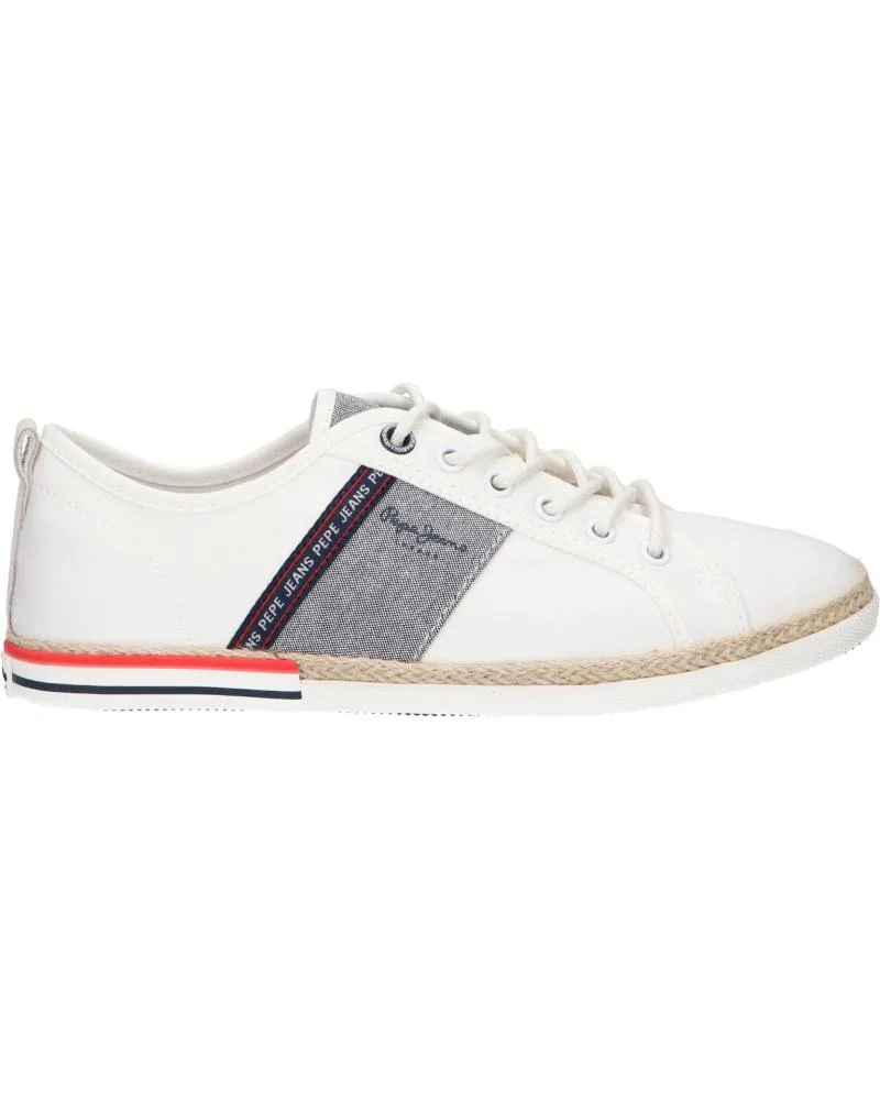 Zapatos de Hombre PEPE JEANS PMS30917 MAOUI TAPE 800WHITE