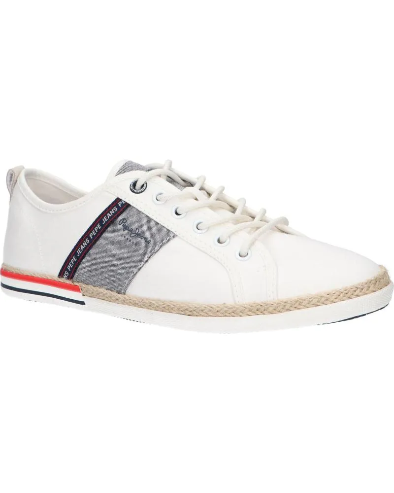 Zapatos de Hombre PEPE JEANS PMS30917 MAOUI TAPE 800WHITE