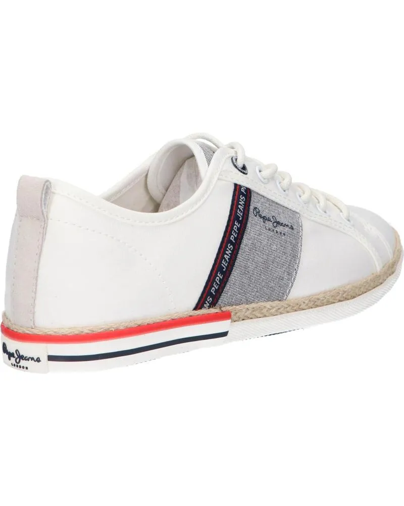 Zapatos de Hombre PEPE JEANS PMS30917 MAOUI TAPE 800WHITE