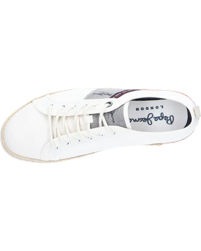 Zapatos de Hombre PEPE JEANS PMS30917 MAOUI TAPE 800WHITE