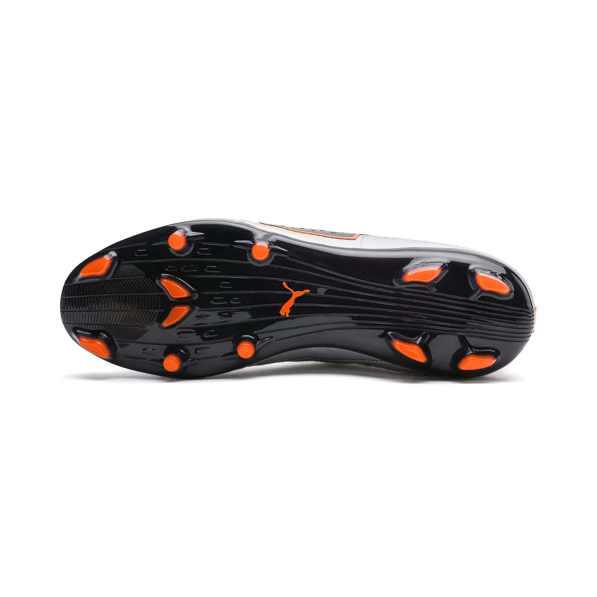 Zapatos Fútbol Hombre Puma One 2 FG Plateado/Naranjo