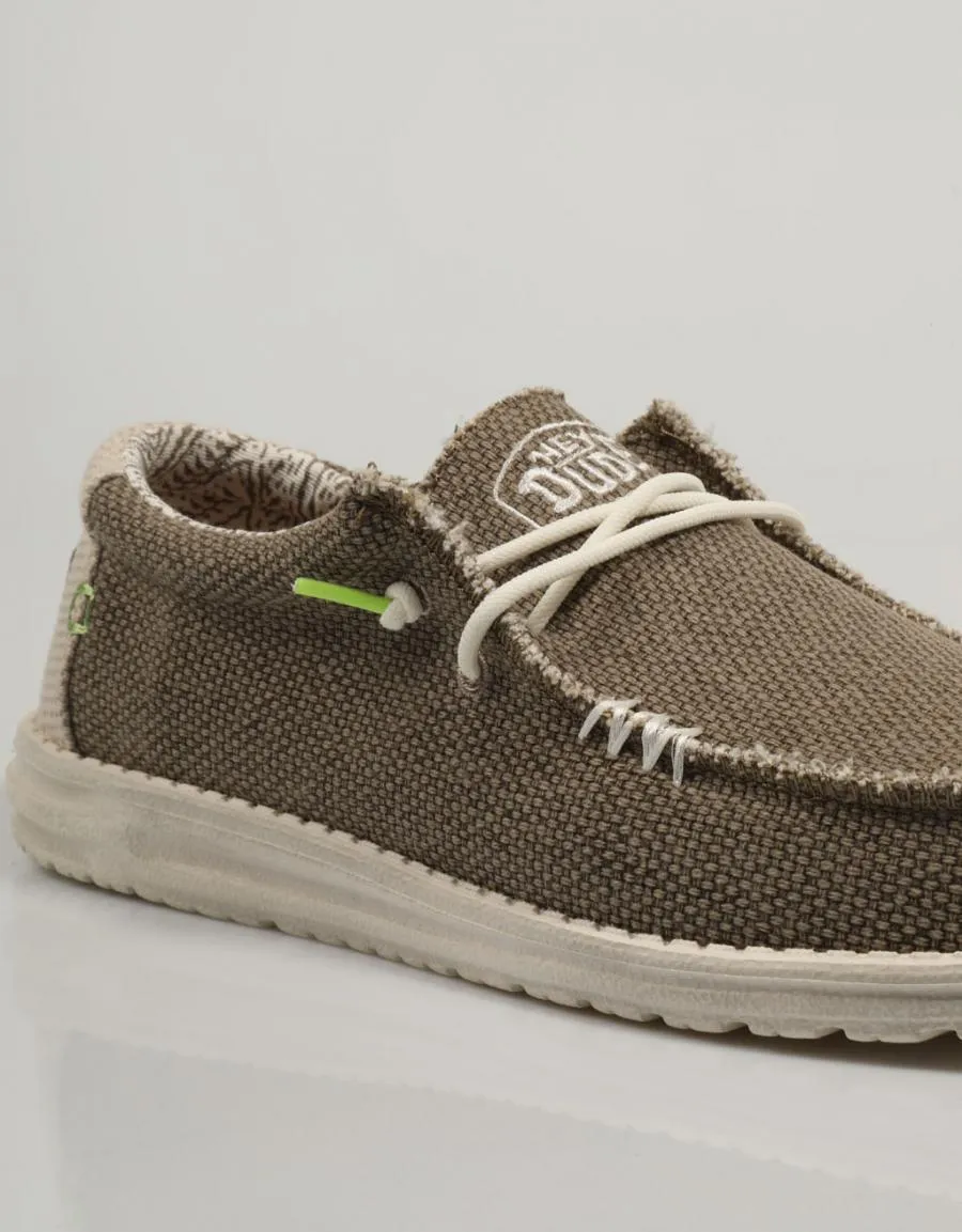  zapatos sport DUDE Wally en Kaki 82106